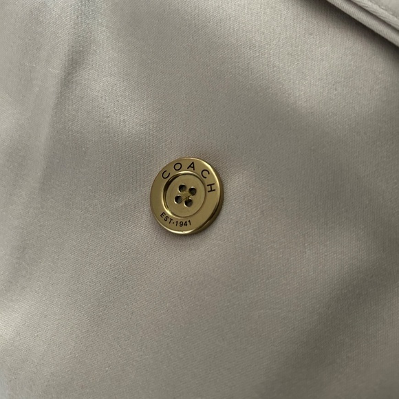 Authentic Coach 100 percent cotton beige trench coat - Picture 7 of 14
